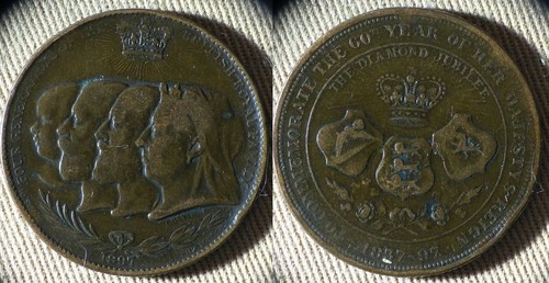 Medal 1897 diamond jubilee - 1897,