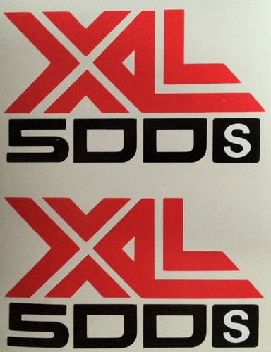 Honda xl500s side panel - panel, decals