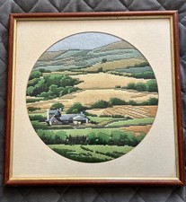 Vintage Framed Needlepoint