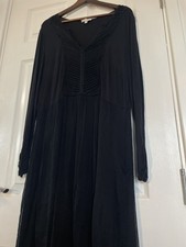 Uk20 Black Silk Kaliko Jersey