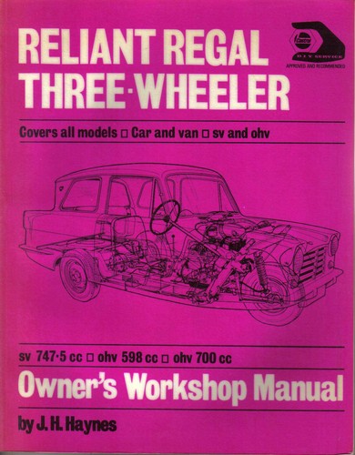 Reliant regal three - three, wheeler