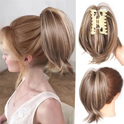 Claw ponytail piece short clip - piece,