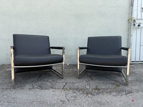 Contemporary black leather - contemporary,