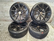 MERCEDES-BENZ CLA C117 18" ALLOY WHEEL WITH DAMAGED TYRES SET 225/40/R18 2015