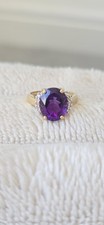 Amethyst and Diamond Ring