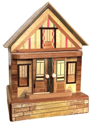 Yosegi house box safe - box,