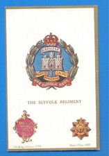 THE SUFFOLK REGIMENT.GALE & POLDEN POSTCARD