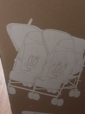 Double pram joie brand - double, new