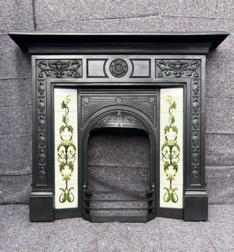 Cast iron fireplace fire - iron, /