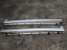 VAUXHALL CORSA D 07-14 5DR PAIR OF LEFT / RIGHT SIDE SKIRTS SILVER Z176 #BT31