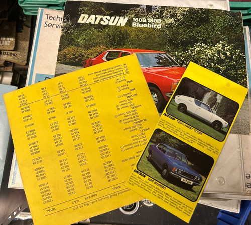 Datsun brochures price list - datsun,