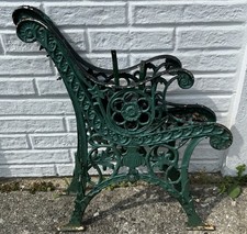 RECLAIMED VINTAGE CAST IRON  GARDEN BENCH ENDS & BRACES H78cm X 68cm #4
