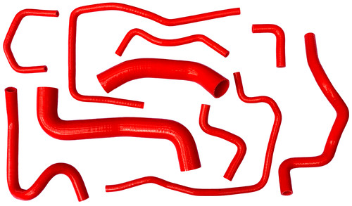 Red silicone radiator - red,