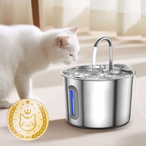 Cat water fountain - fountain, stainless