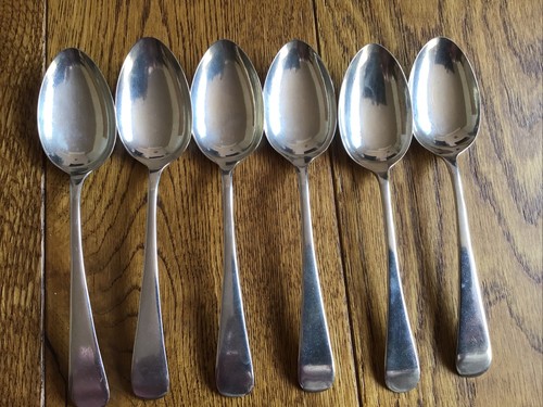 Nickel silver dessert spoons - silver,