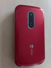 Doro PhoneEasy 6620 Mobile Phone Red, Flip Big Button Unlocked Smartphone 
