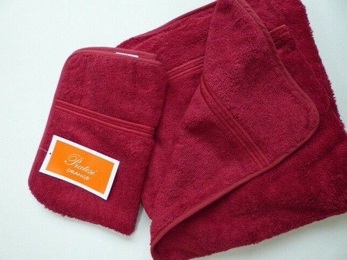 Pratesi towel set deep - towel, red