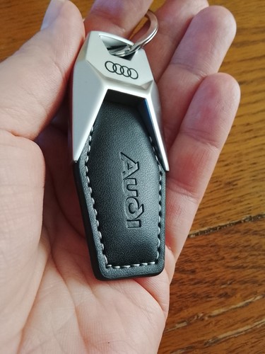 Audi keyring black and - keyring,