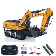 1/50 Electric RC Excavator K970 RTR Digger Metal Bucket Tracks Lights Sounds Toy
