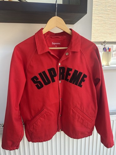 Supreme red varsity jacket - supreme,