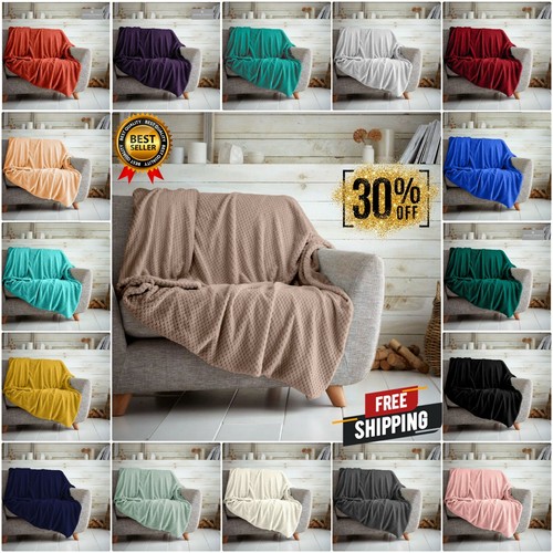 Luxury popcorn throw soft - luxury,