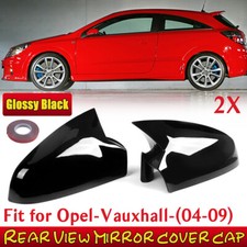 For 2004-2009 Vauxhall Opel Astra H Glossy Black Door Wing Mirror Cover Cap UK