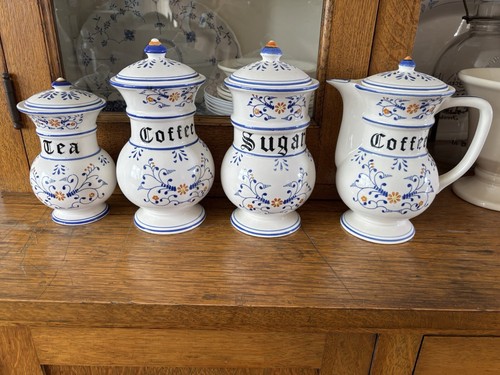 Vintage ceramic blue white - ceramic,
