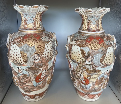 Pair japanese satsuma - of,