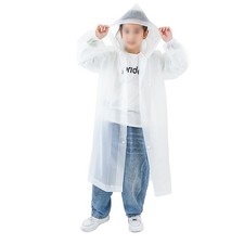 Kids Thick Sheer Raincoat Long