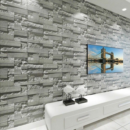 Grey brick effect - 3d,