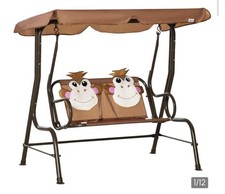 Outsunny 2 Seater Kids Garden Swing Seat, Children Patio - See Description 