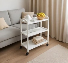 3 Tier Serving Trolley On Wheels Kitchen Office Storage Cart Tea Coffee Drinks