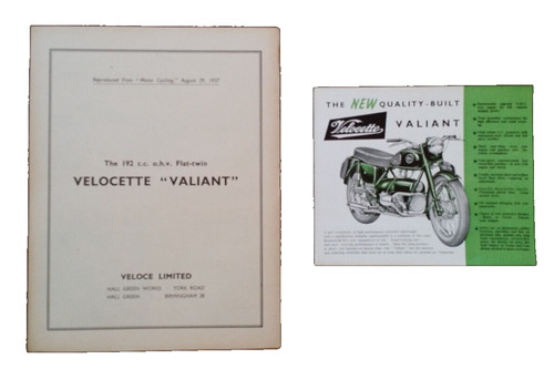 Velocette motorcycle brochure - motorcycle,