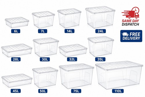 Plastic storage boxes - boxes, with