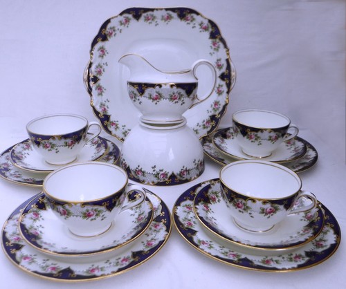 Aynsley 1930 cobalt tea - 1930's,