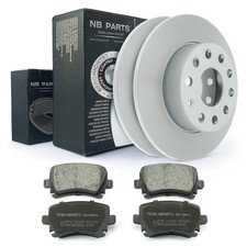 Rear Brake Rotors Pads 256mm For Audi A3 8P Seat Skoda VW Golf 5 6 Caddy