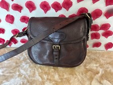 Vintage traditional leather cartridge bag.