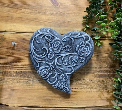 Stone garden love heart - garden,
