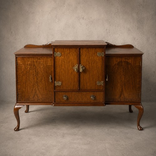 Art deco queen anne walnut - art,