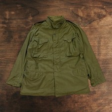 Vintage US Army M-65 Field Jacket Coat Cold Weather OG-107 Vietnam 60s Medium