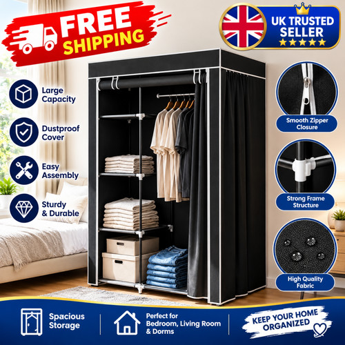 Portable wardrobe closet 6 - wardrobe,