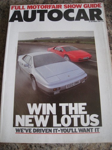 Autocar magazine oct 1987 - magazine,