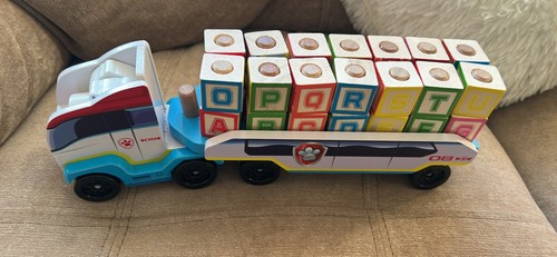 Paw patrol abc wooden - abc,