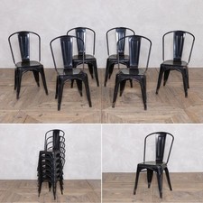 Set six tolix chairs steel - of,