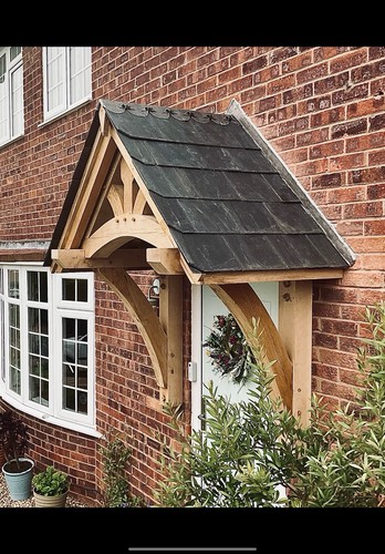 Solid green oak beams - 5”,