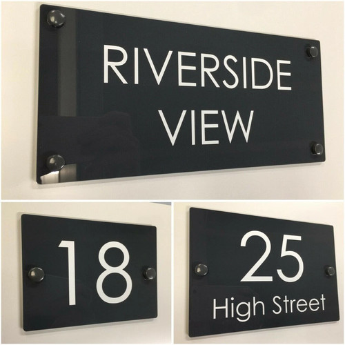 Modern house sign - sign, plaques