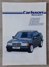 Mercedes-Benz C240 C300 C500 V8 Carlsson Brochure c.1996