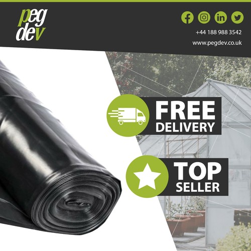 250g black polythene plastic - 250g,