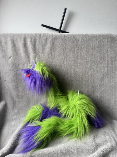 Vintage large fluffy monster - large,