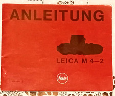 LEICA M4-2 instruction booklet